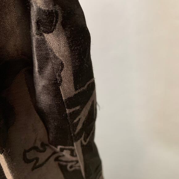 HAIDER ACKERMANN Size M Brown Jacquard Linen Silk Casual Pants - Picture 5 of 7